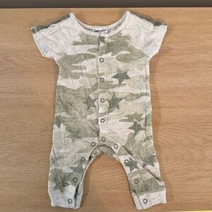 Splendid Green Star Pattern Romper